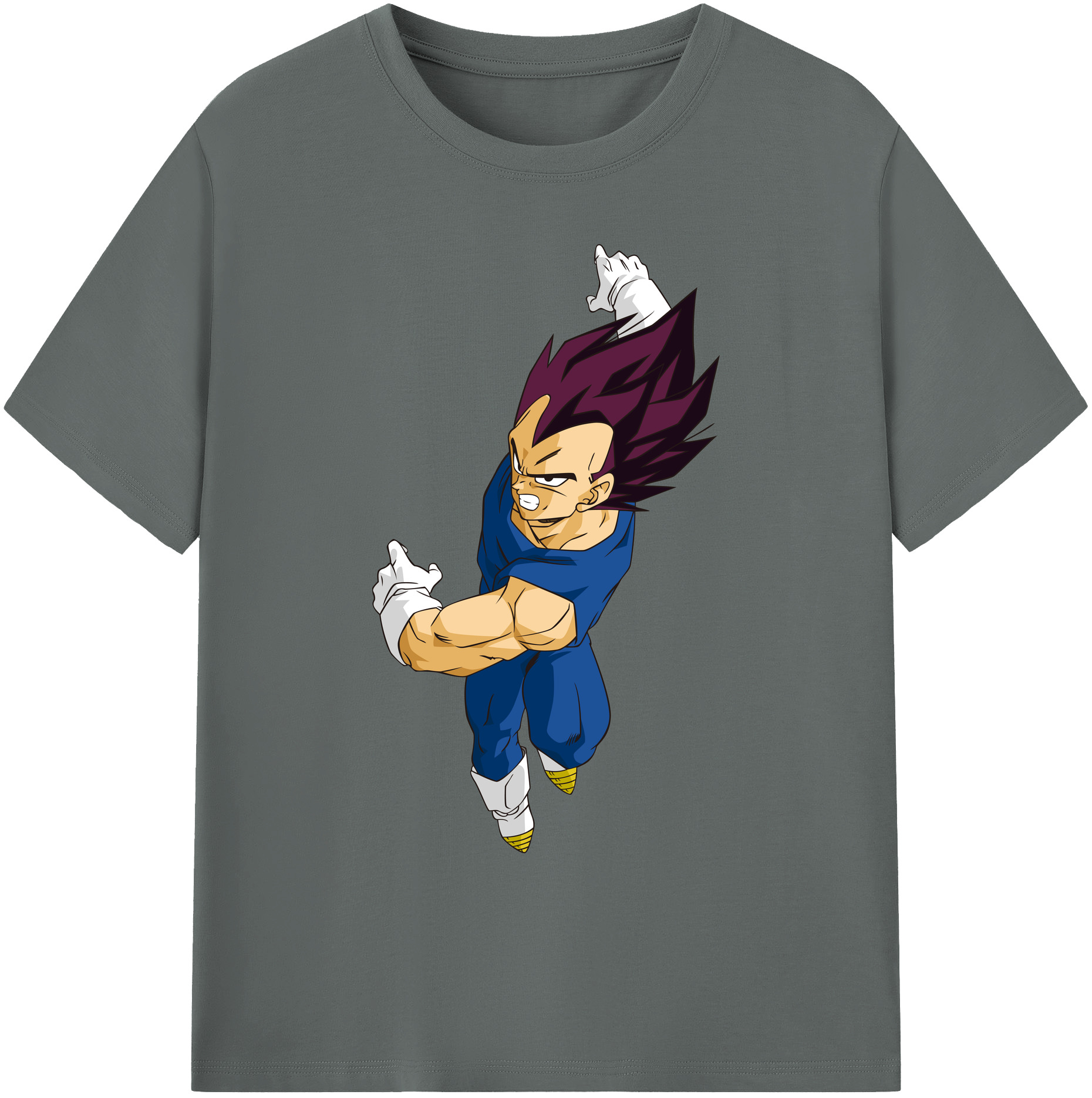 （画像用） ドラゴンボール ベジータ四世（Bejīta Yonsei）DRAGON BALL Vegeta IV 綿100％ メンズ半袖Tシャツ｜肌触りやわらか＆通気性